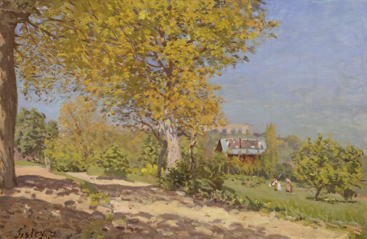 Poblíž Louveciennes, 1872 od Alfred Sisley