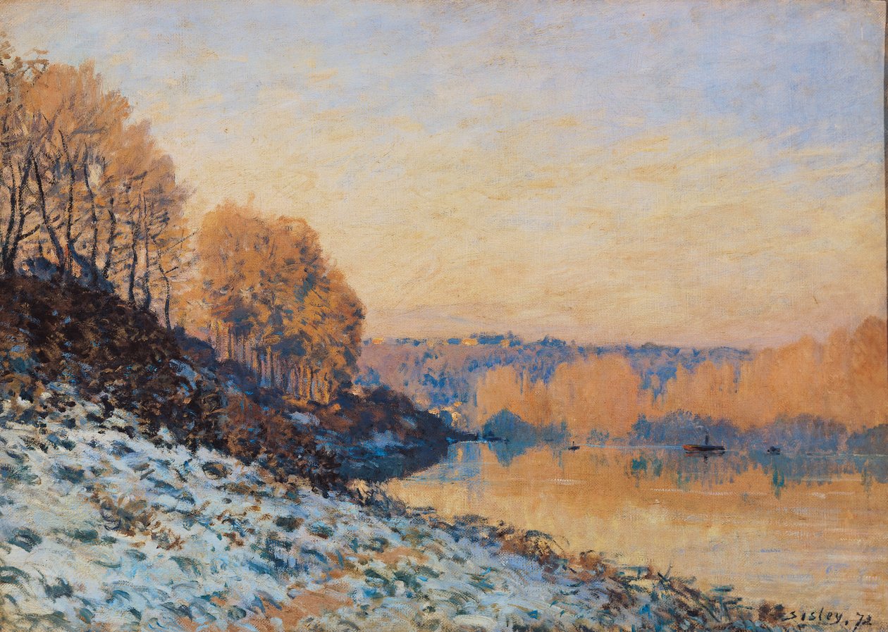 Port-Marly, White Frost, 1872 od Alfred Sisley