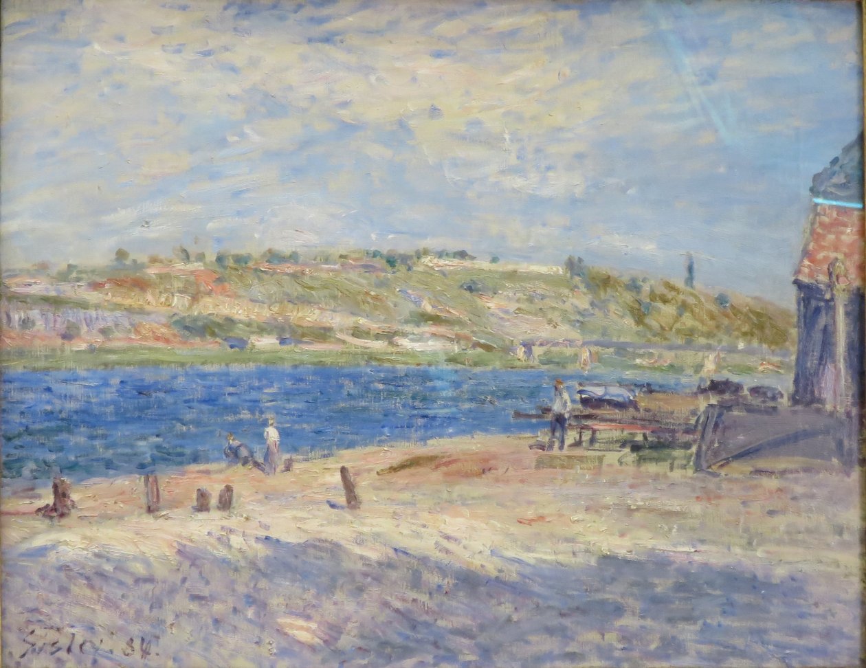 Nábřeží v Saint-Mammès od Alfred Sisley