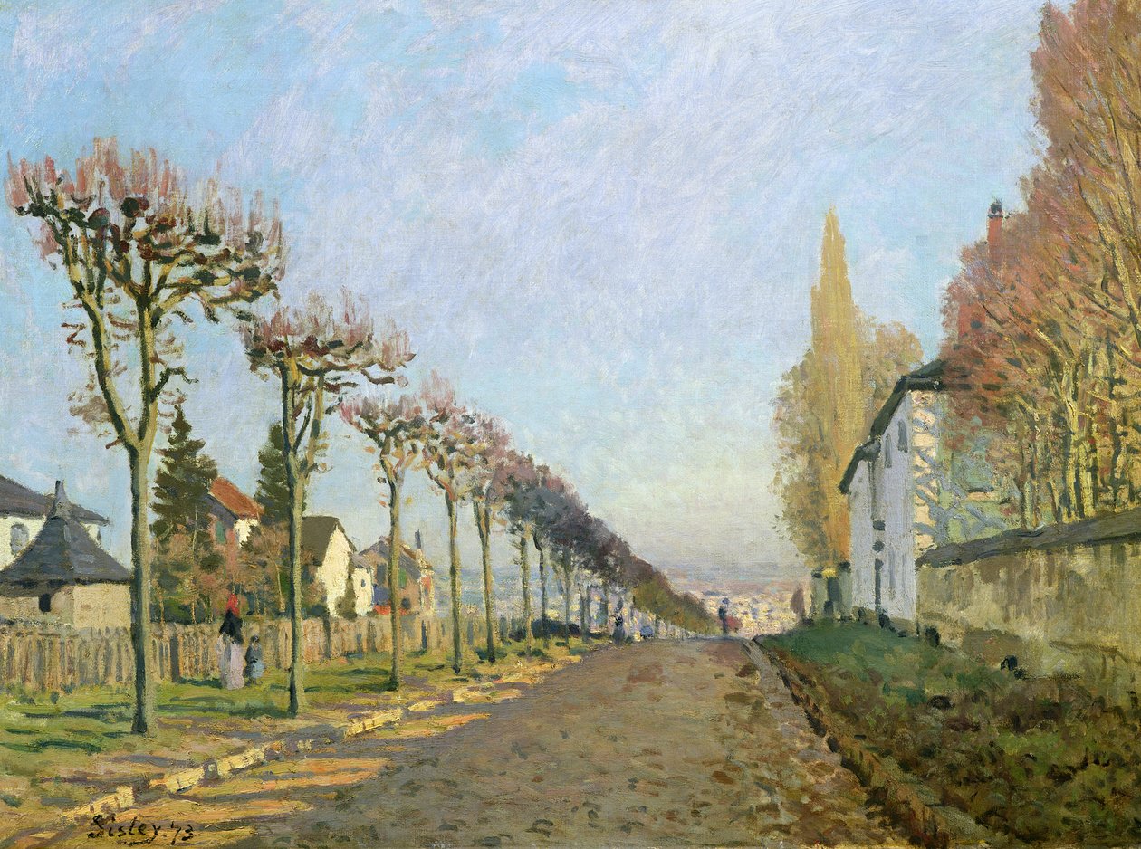 Rue de la Machine, Louveciennes, 1873 od Alfred Sisley