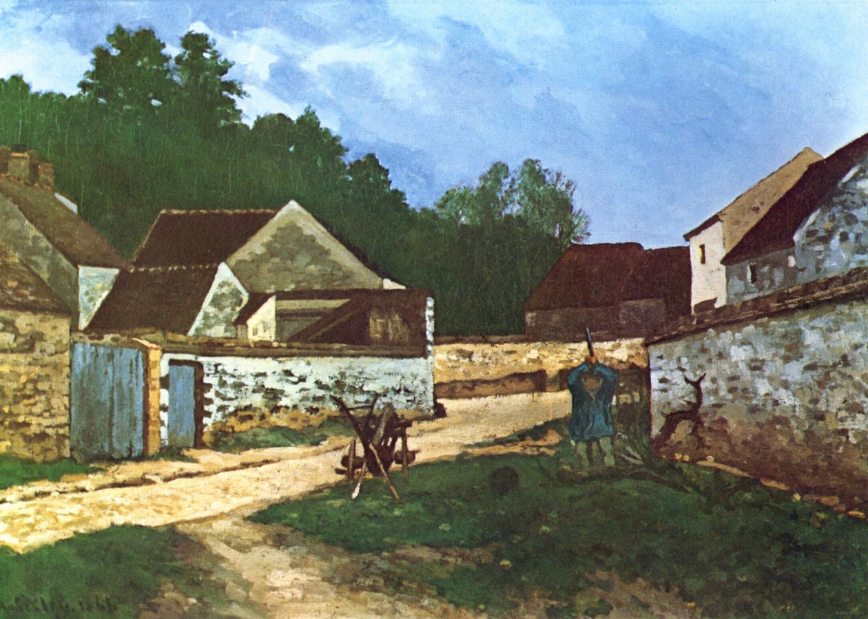 Vesnická ulice v Marlotte od Alfred Sisley