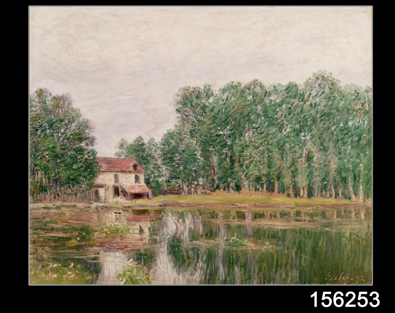 Břehy kanálu v Moret-sur-Loing, 1892 od Alfred Sisley