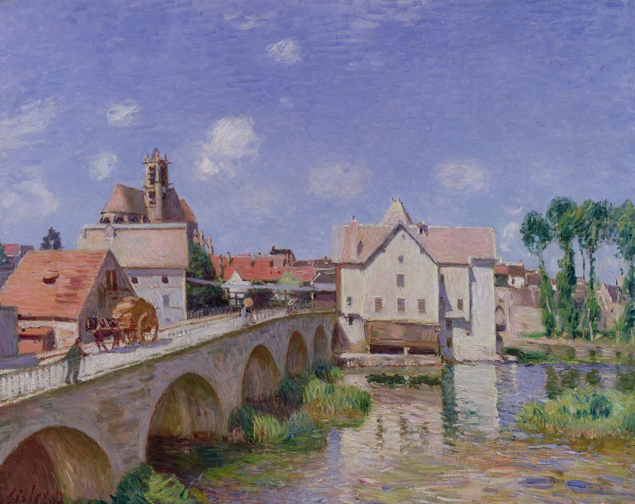 Most u Moretu, 1893 od Alfred Sisley