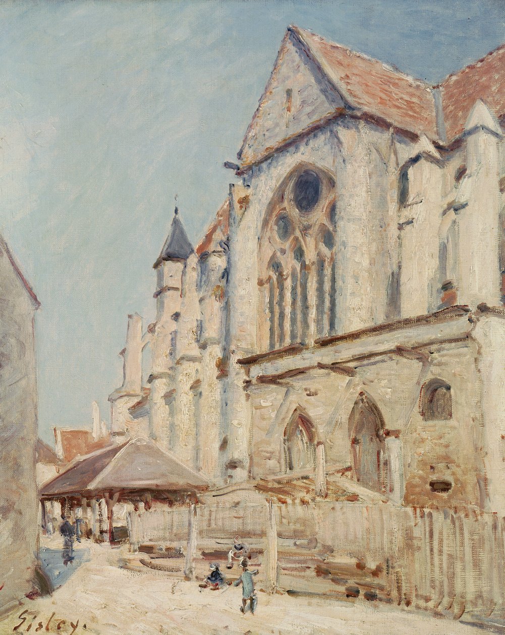 Kostel v Moret od Alfred Sisley