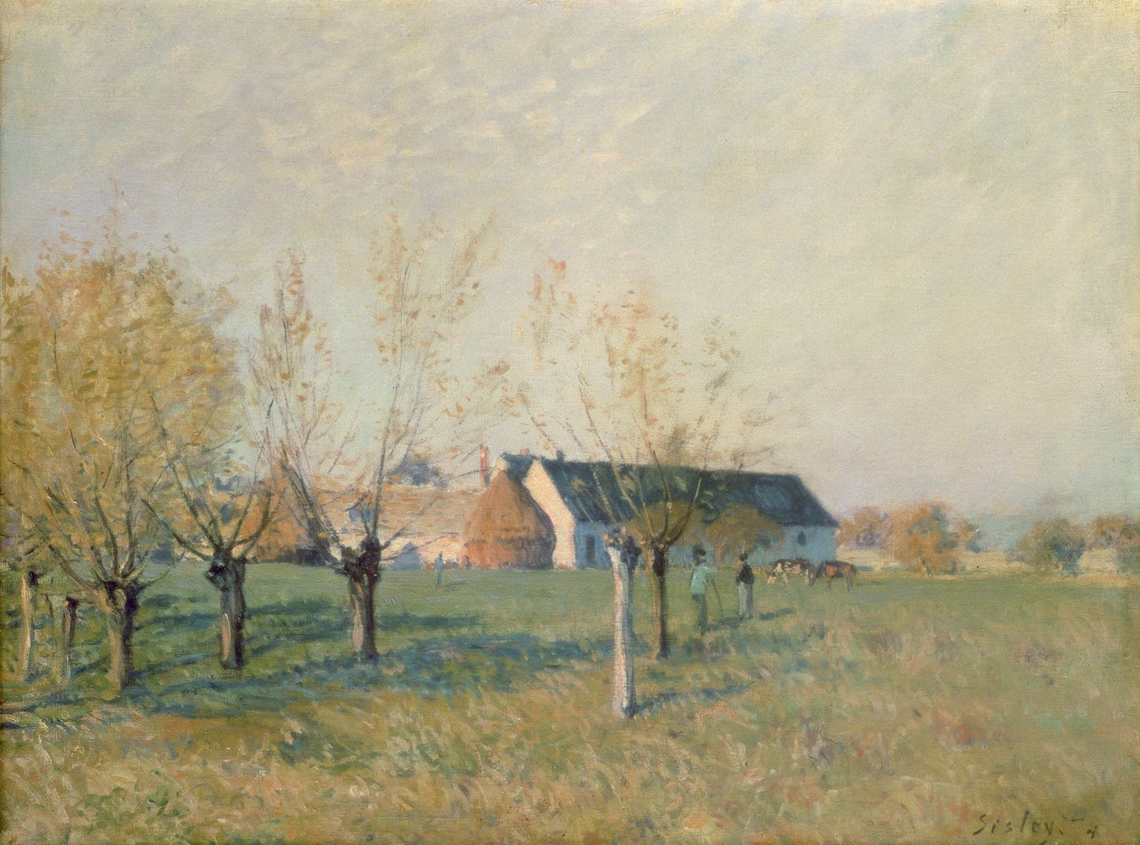 Farma, 1874 od Alfred Sisley