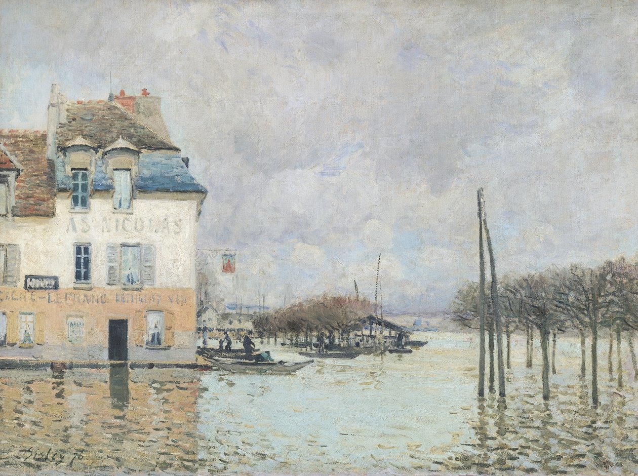 Potopa v Port-Marly, 1876 od Alfred Sisley