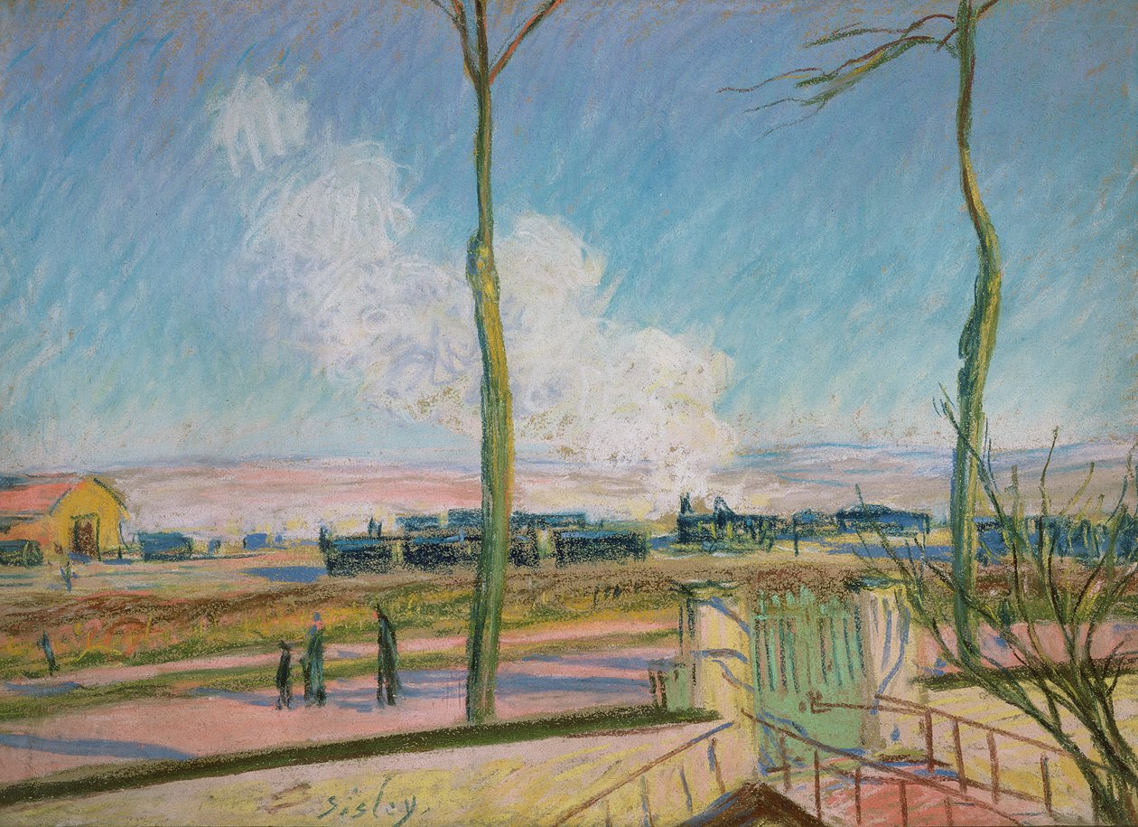 Nákladní stanice od Alfred Sisley
