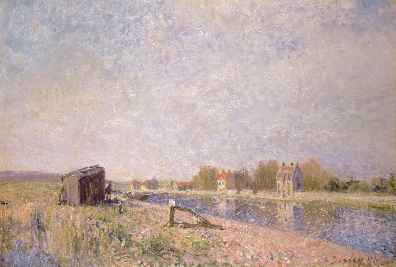 The Loing at Saint-Mammes, 1884 od Alfred Sisley