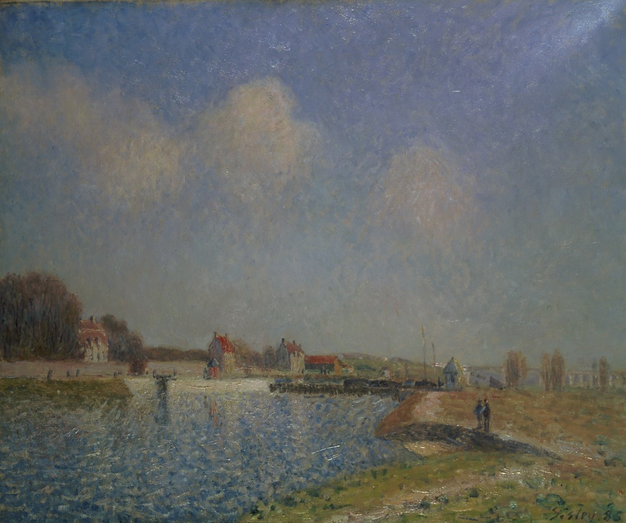 The Loing at Saint-Mammes, 1885 od Alfred Sisley