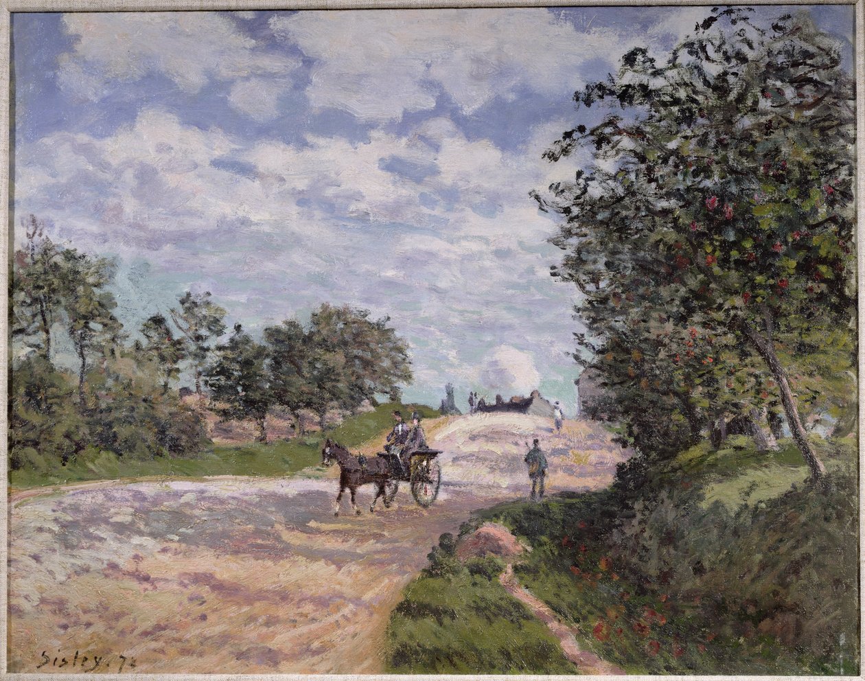 Cesta z Mantes do Choisy le Roi, 1872 od Alfred Sisley
