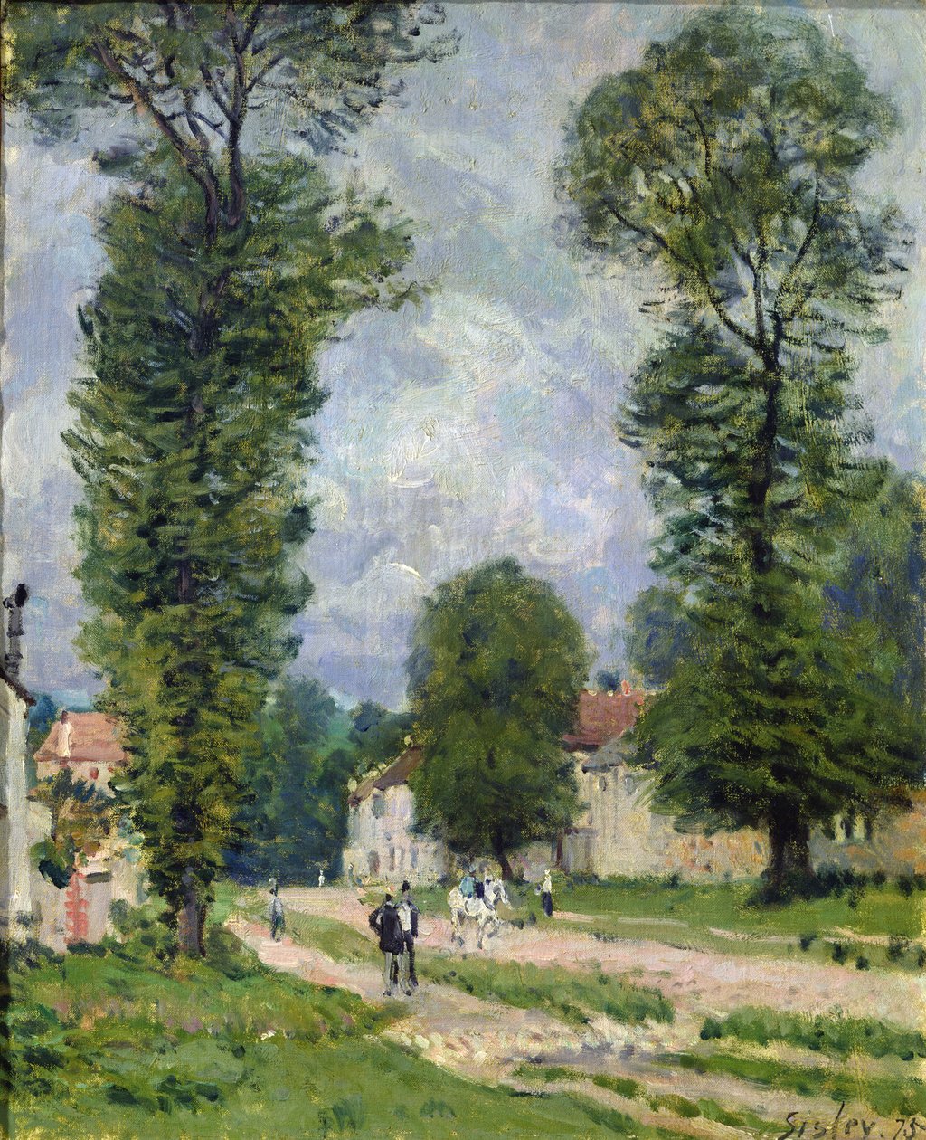 Cesta do Marly-le-Roi, nebo Cesta do Versailles, 1875 od Alfred Sisley
