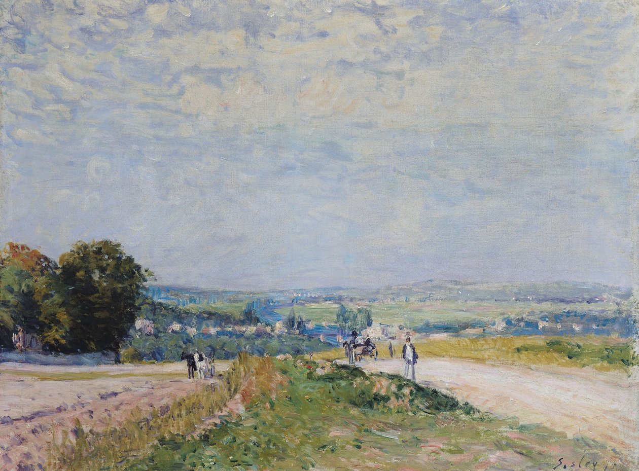 Cesta do Montbuisson v Louveciennes, 1875 od Alfred Sisley