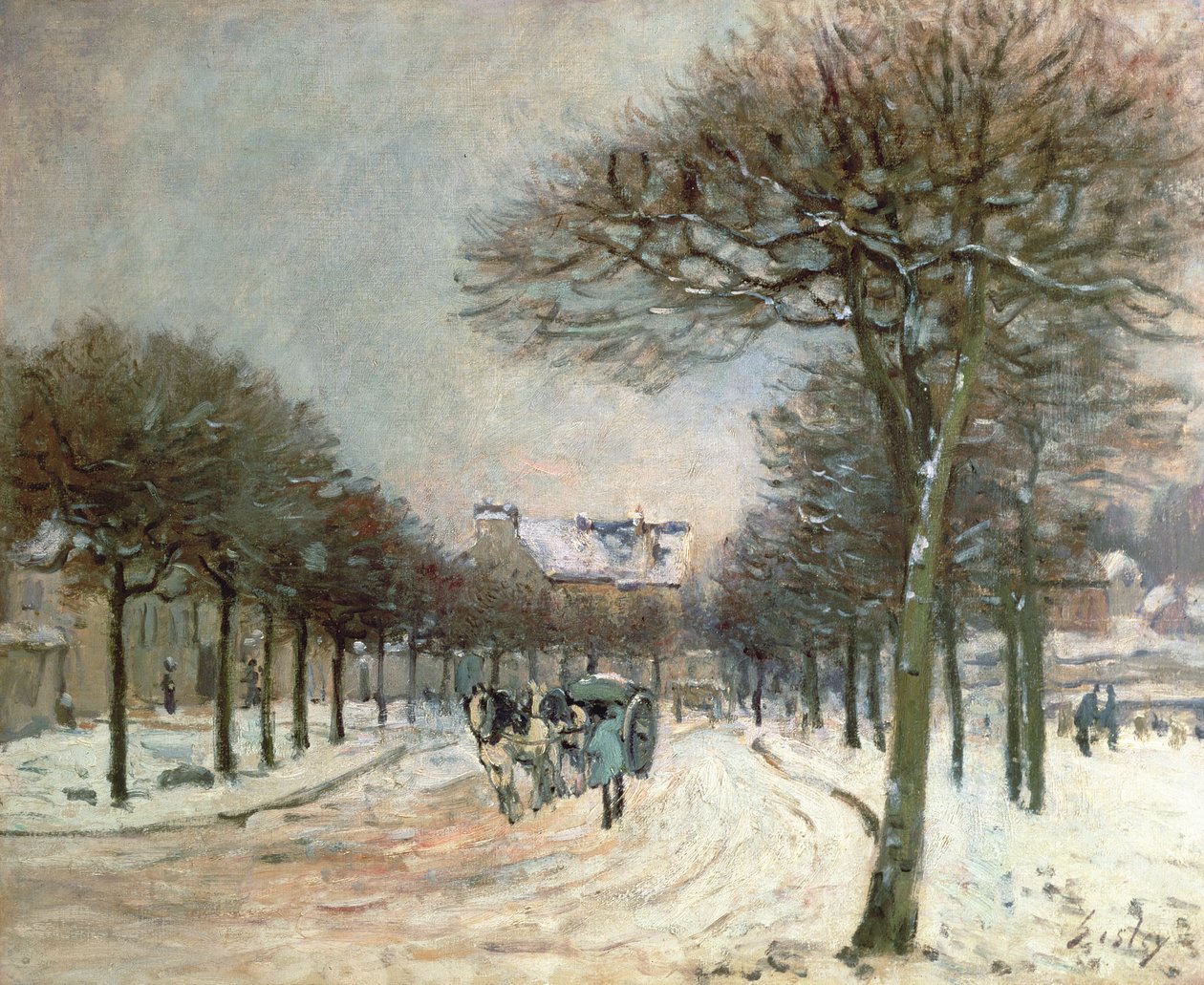 Cesta do Saint-Germain v Marly, 1874-5 od Alfred Sisley