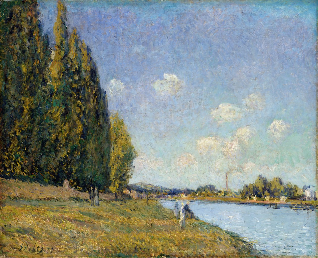 Seina v Billancourtu, 1879 od Alfred Sisley