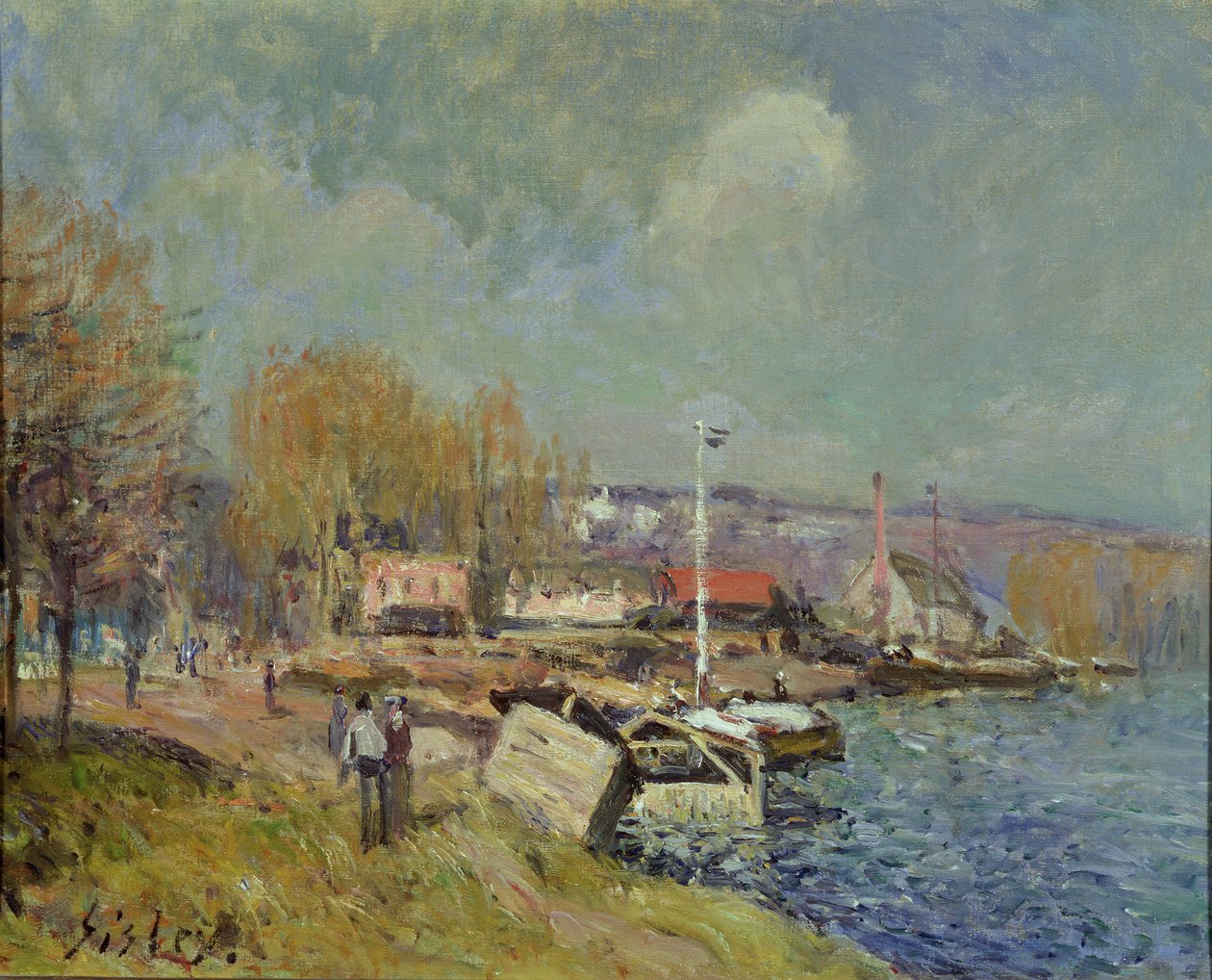 Seina v Port-Marly, 1877 od Alfred Sisley