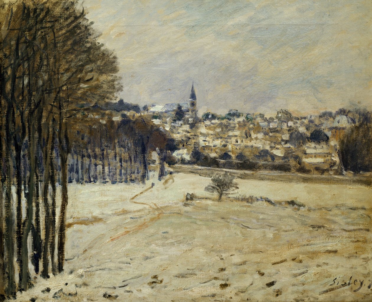 Sníh v Marly-le-Roi, 1875 od Alfred Sisley