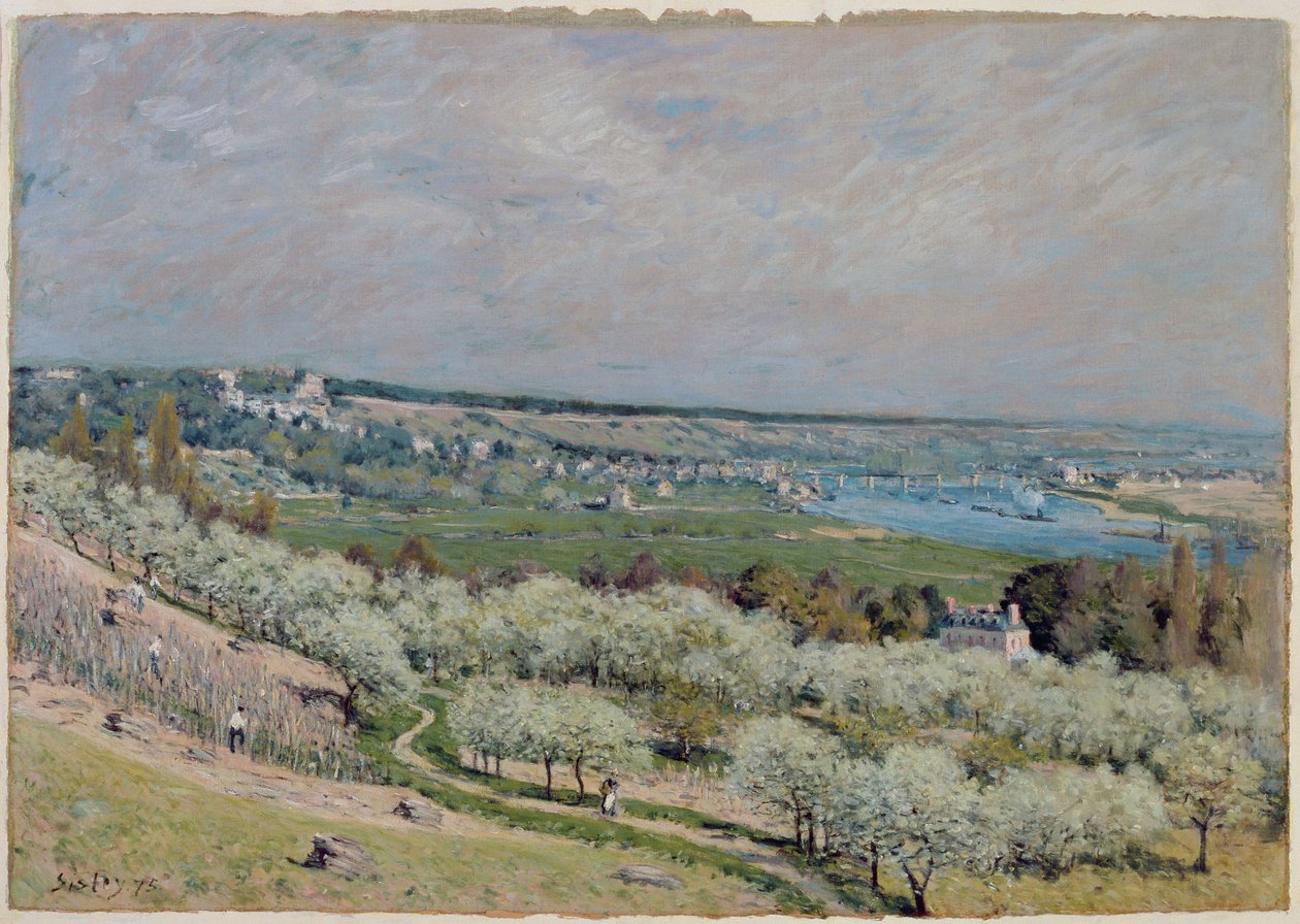 Terasa v Saint-Germain, jaro 1875 od Alfred Sisley