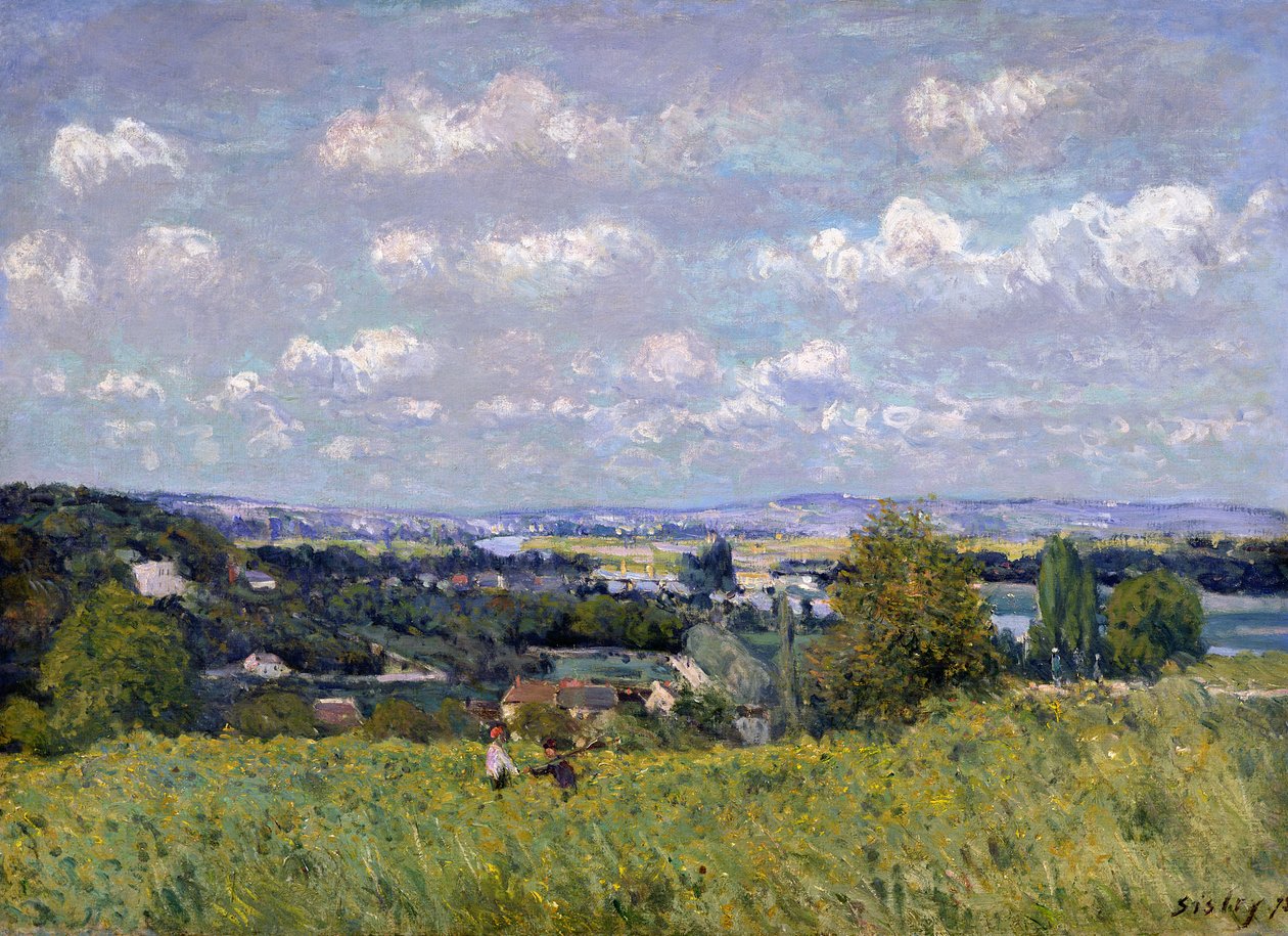 Údolí Seiny v Saint-Cloud, 1875 od Alfred Sisley
