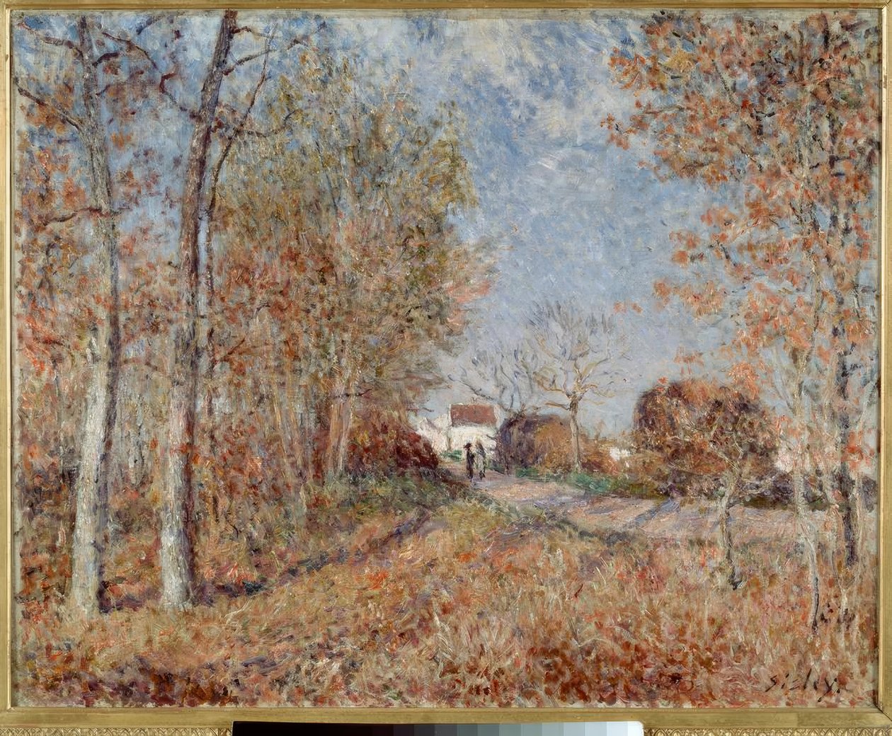 Koutek lesa v Les Sablons, říká Cesta k okraji lesa od Alfred Sisley