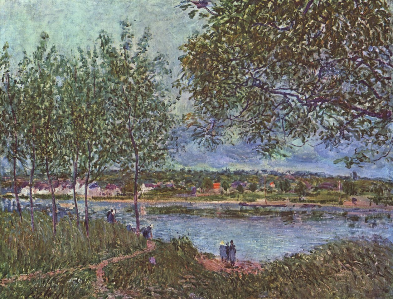 Cesta starého trajektu od Alfred Sisley