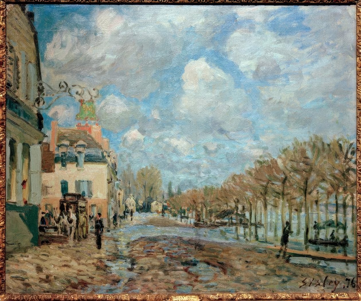 Povodeň v Port-Marly od Alfred Sisley