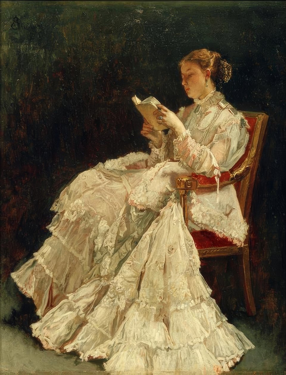 A. Stevens, čtenář od Alfred Emile Stevens