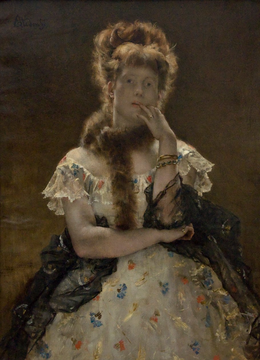 Pařížská sfinga od Alfred Emile Stevens