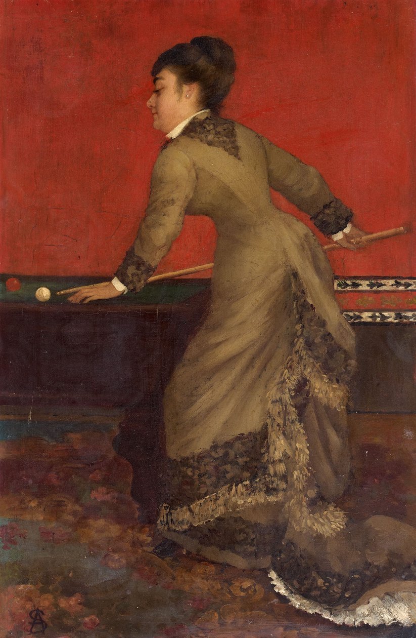Elegantní na kulečník od Alfred Emile Stevens