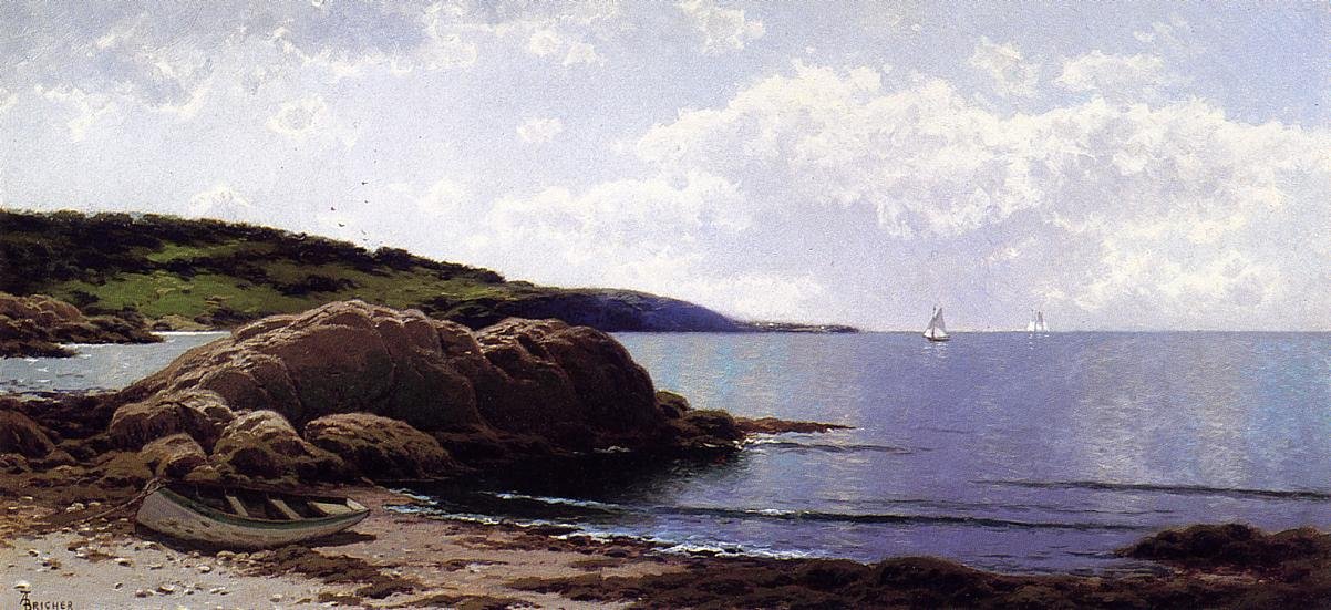 Ostrov Bailey, Maine od Alfred Thompson Bricher