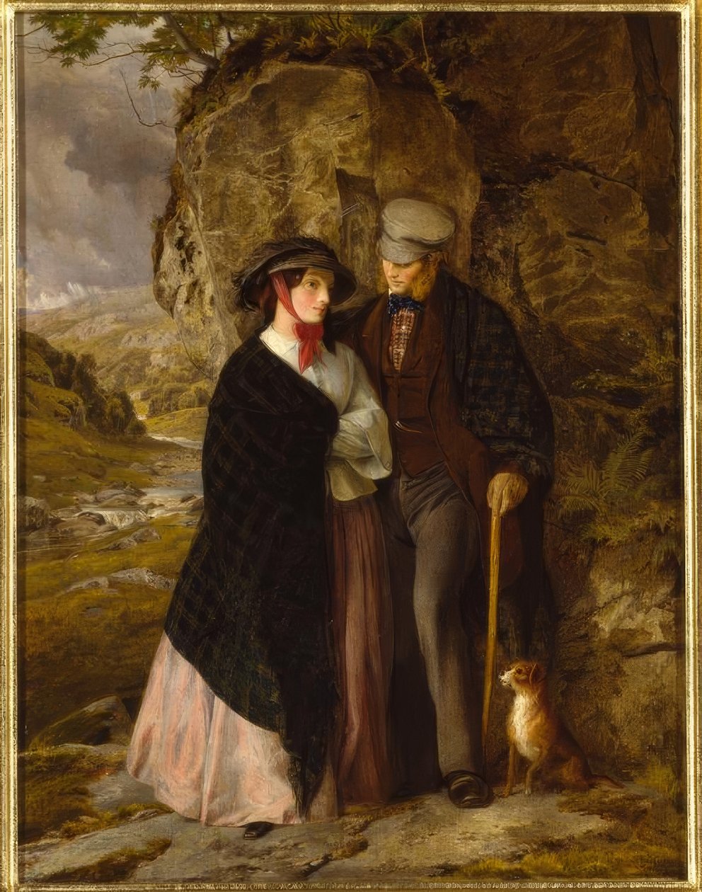 A.W.Cooper, Deštivý den / Gemälde, 1858-59 od Alfred W. Cooper