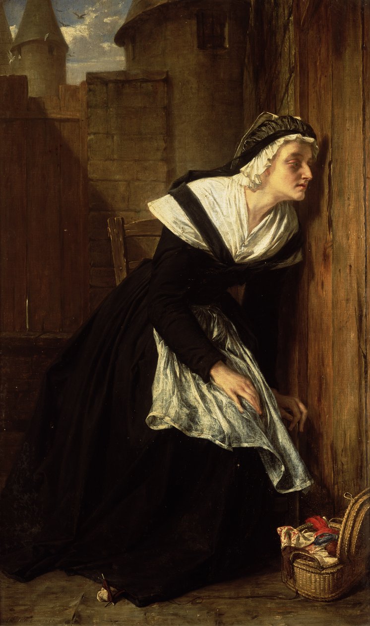 Marie Antoinetta ve věznici chrámu, 1861 od Alfred W. Elmore