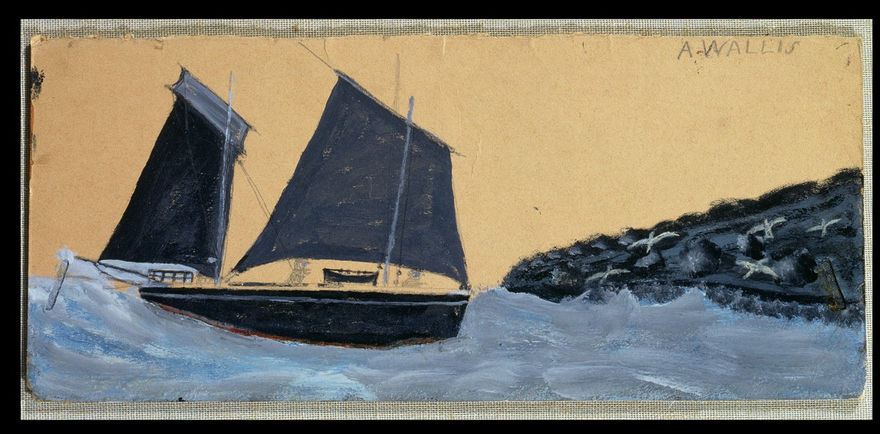Plavba u St. Ives (olej na kartě položené na desce) od Alfred Wallis