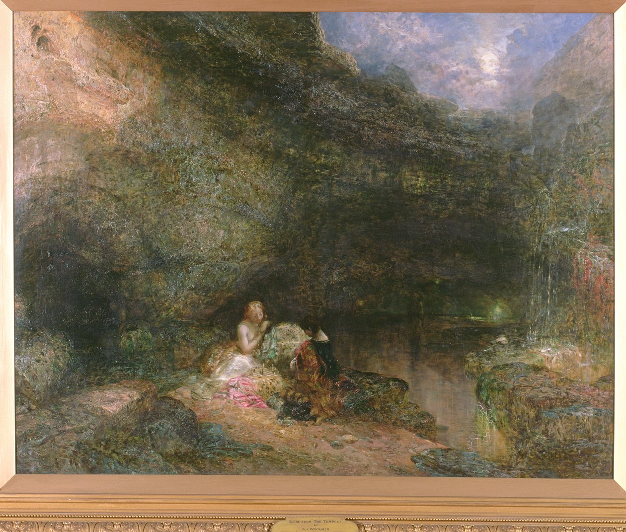 Scéna z Bouře od Alfred Woolmer