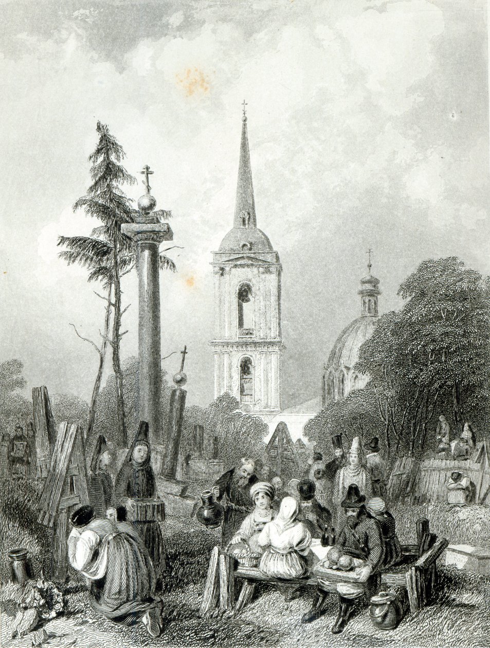 Hřbitov kostela Smolensko, ryl E.Smith od Alfred (after) Vickers