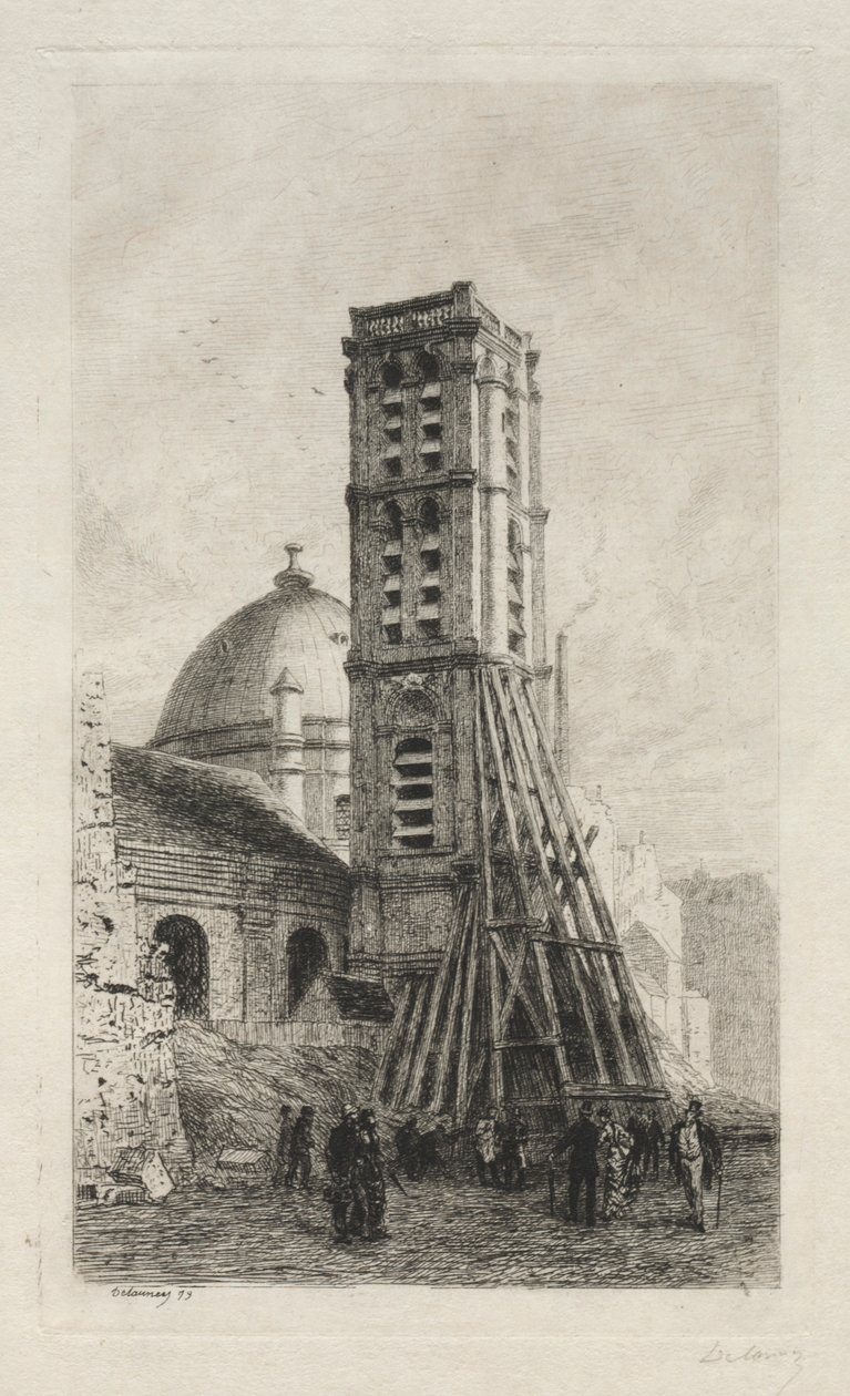Kostel Saint-Roch. od Alfred Alexandre Delauney