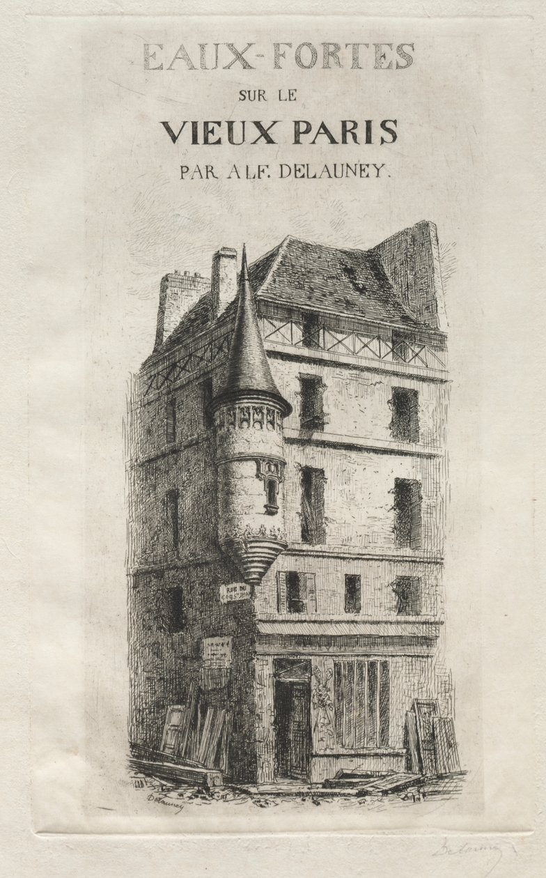 Věž Rue de coq Saint-Jean od Alfred Alexandre Delauney