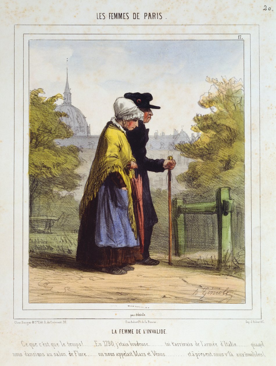Žena z Invalidovny, z Pařížských žen, 1841-42 od Alfred Andre Geniole
