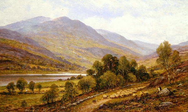 Snowdonia (možné jezero Gwynant) od Alfred Augustus Glendening