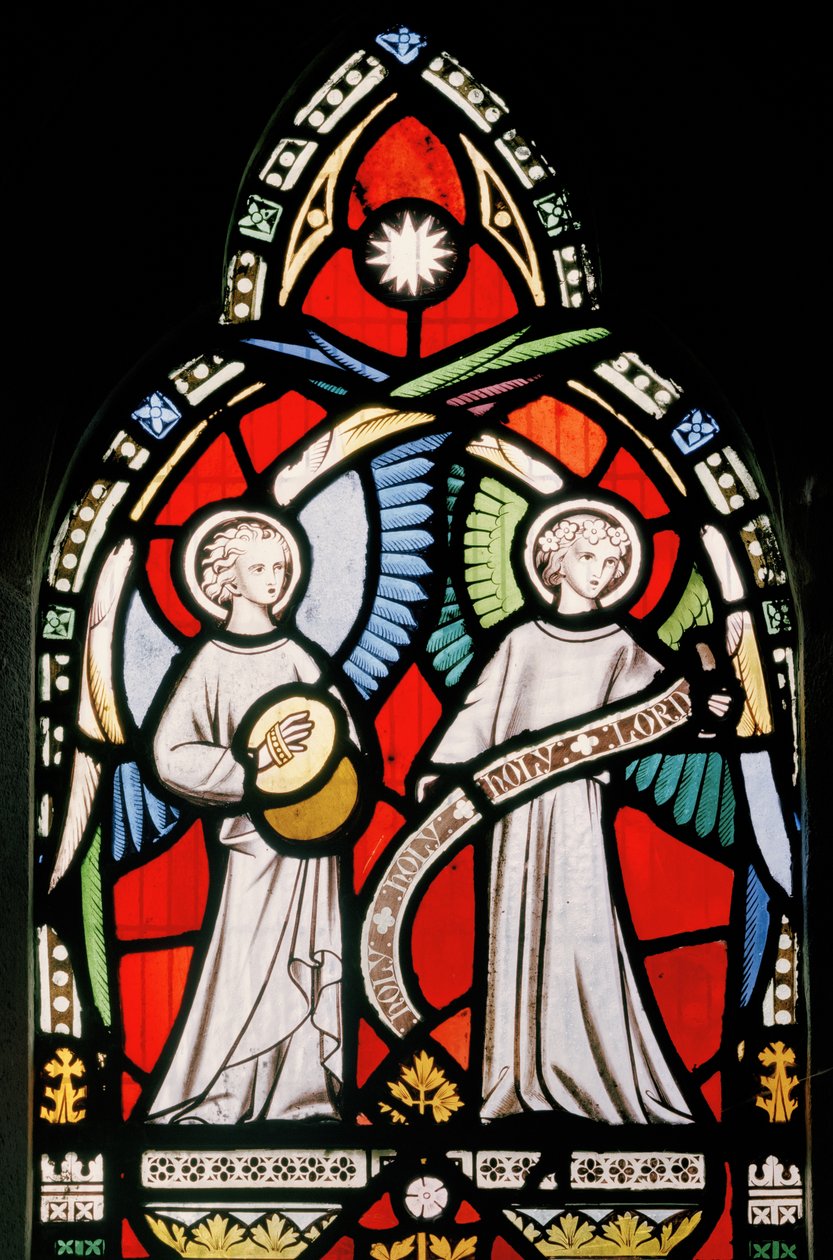 Musical Angels, 1857 (vitráže) od Alfred Bell