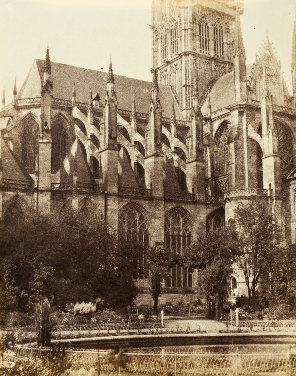 St. Oven, Rouen. 1856 (albumen stříbrný tisk) od Alfred Capel Cure