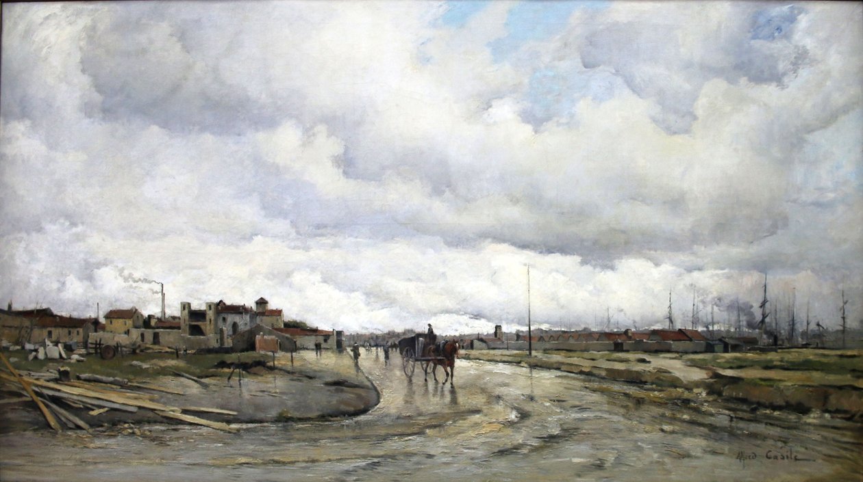 Francouzsky: Les abords du bassin du Lazaret. od Alfred Casile