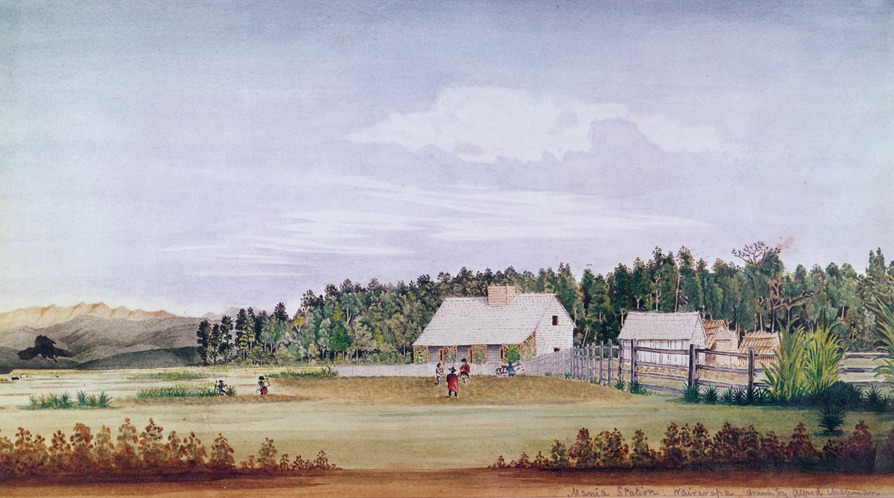 Mania Station, Wairarapa, Nový Zéland od Alfred Chapman