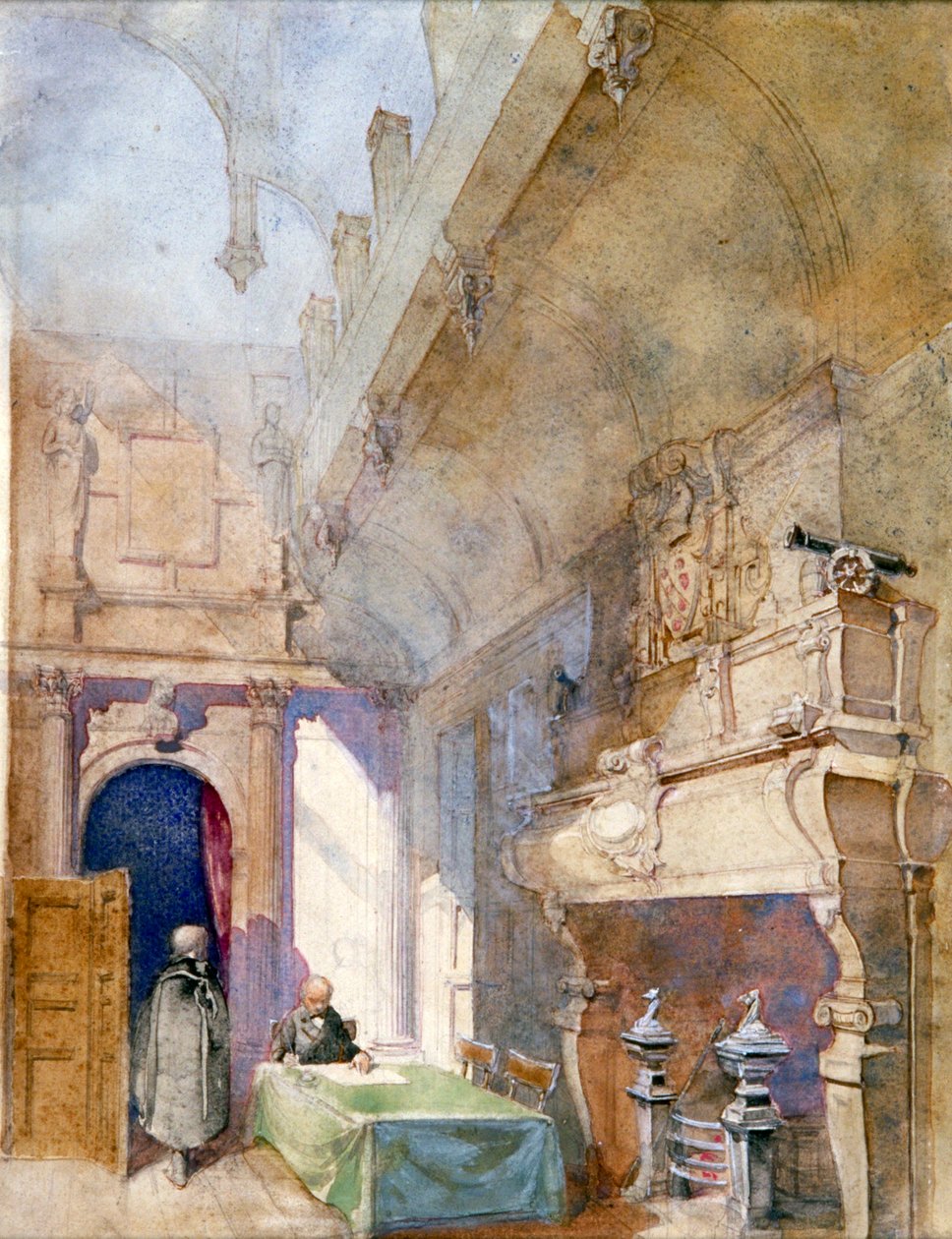 „Salle-a-Manger, Charterhouse“, Londýn, 1913 od Alfred Charles Conrade