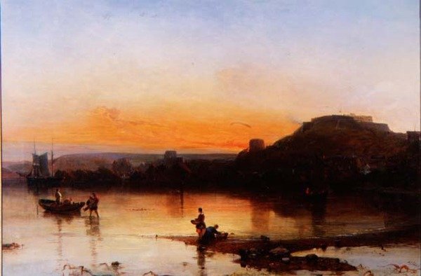 Fort Regent při západu slunce od Alfred Clint