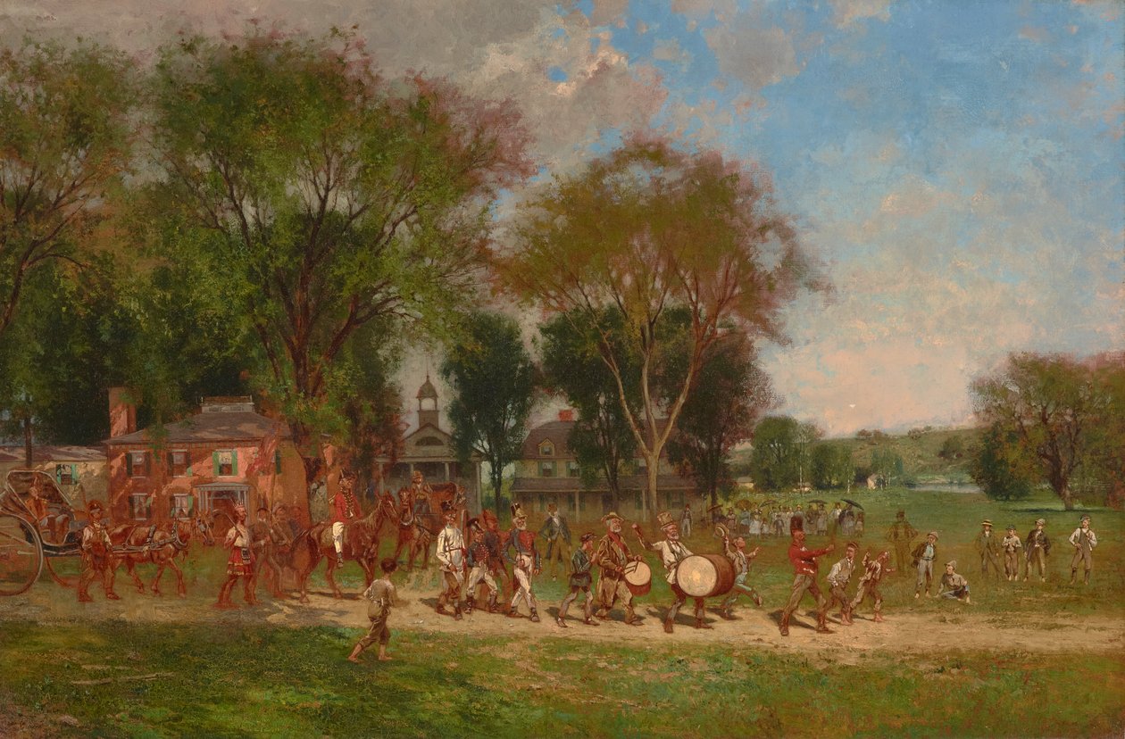 Průvod 4. července 1886 (olej na plátně) od Alfred Cornelius Howland