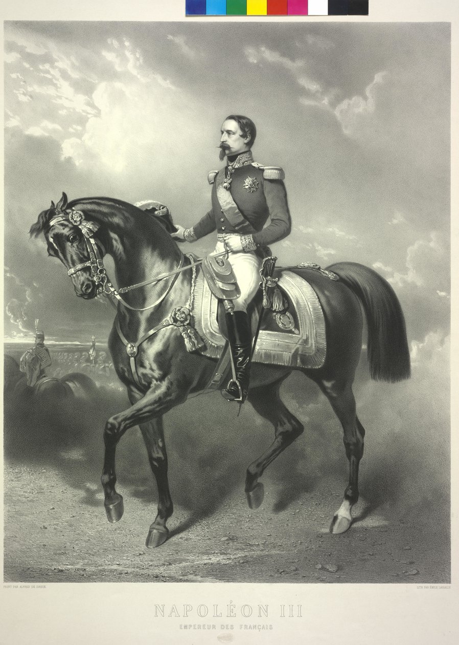Napoleon III, císař francouzský (tisk) od Alfred Dedreux