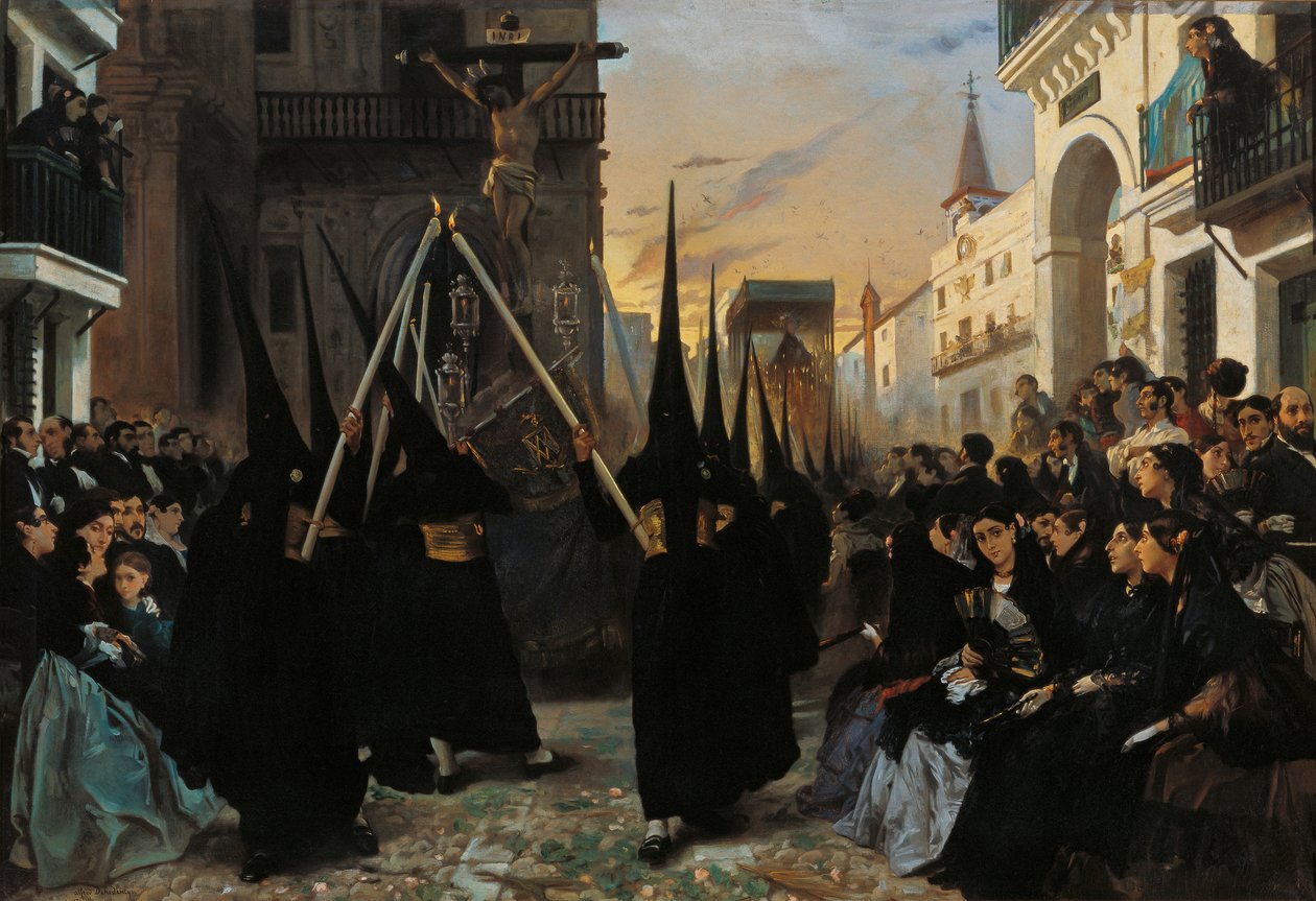Průvod podél Janovské ulice od Alfred Dehodencq