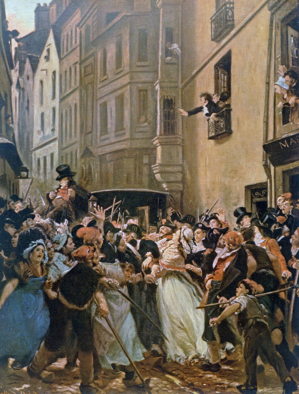 Zatčení Charlotte Cordayové od Alfred Dehodencq