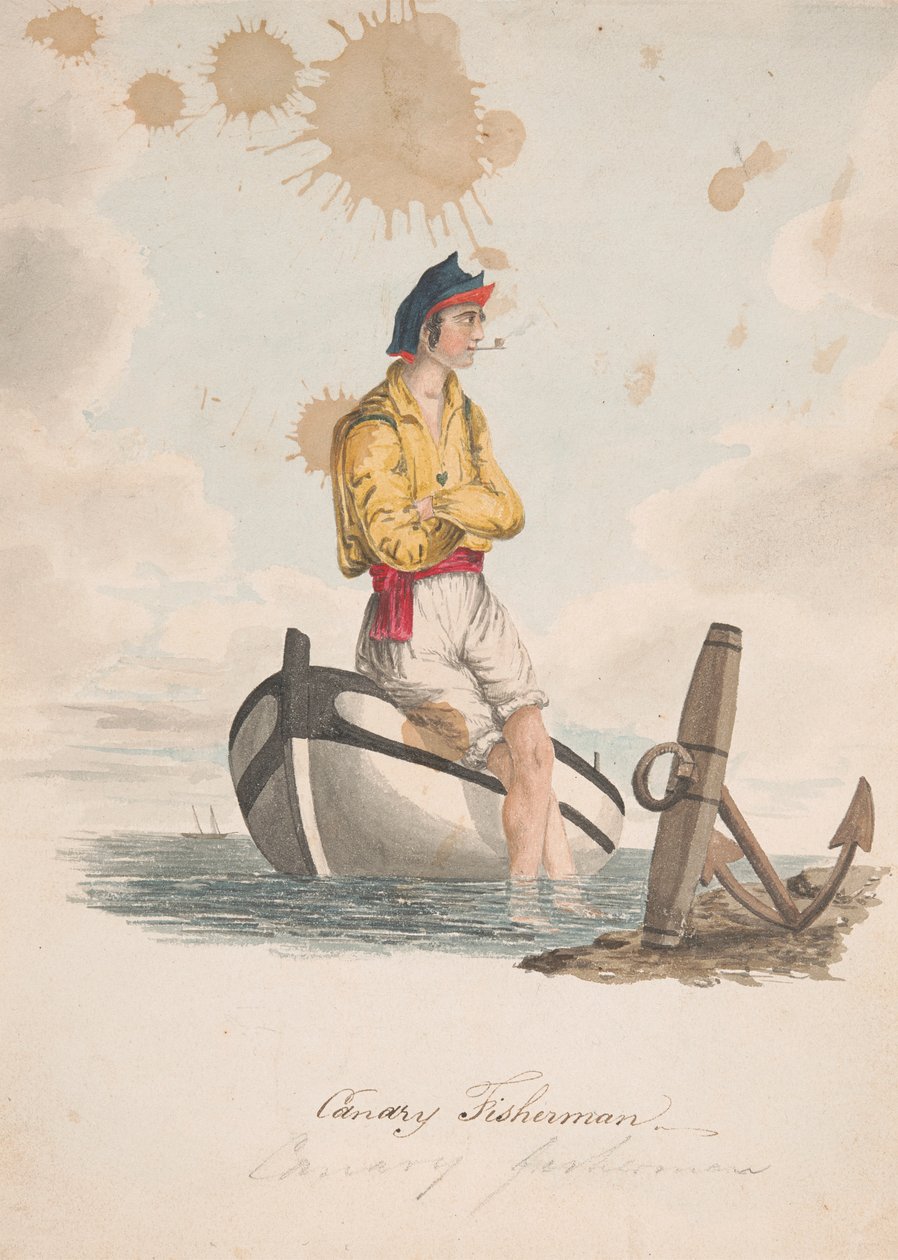 Kanárský rybář od Alfred Diston