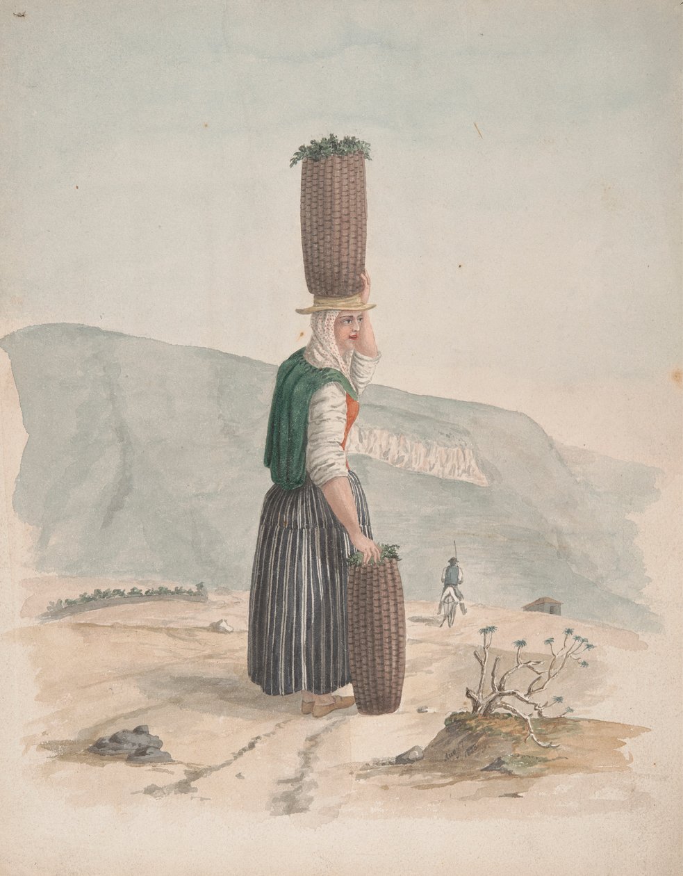 Prodejce dřevěného uhlí, Tenerife od Alfred Diston
